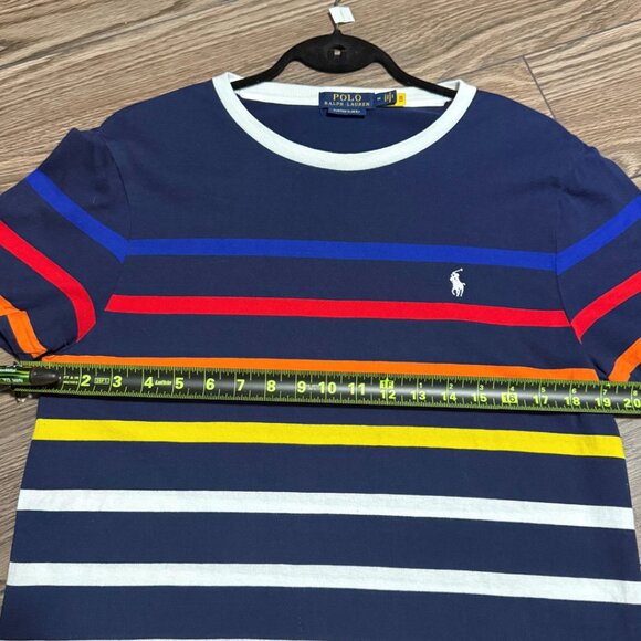 Polo Ralph Lauren Striped Cotton Crewneck Tee – Size M – NWOT - Picture 4 of 15